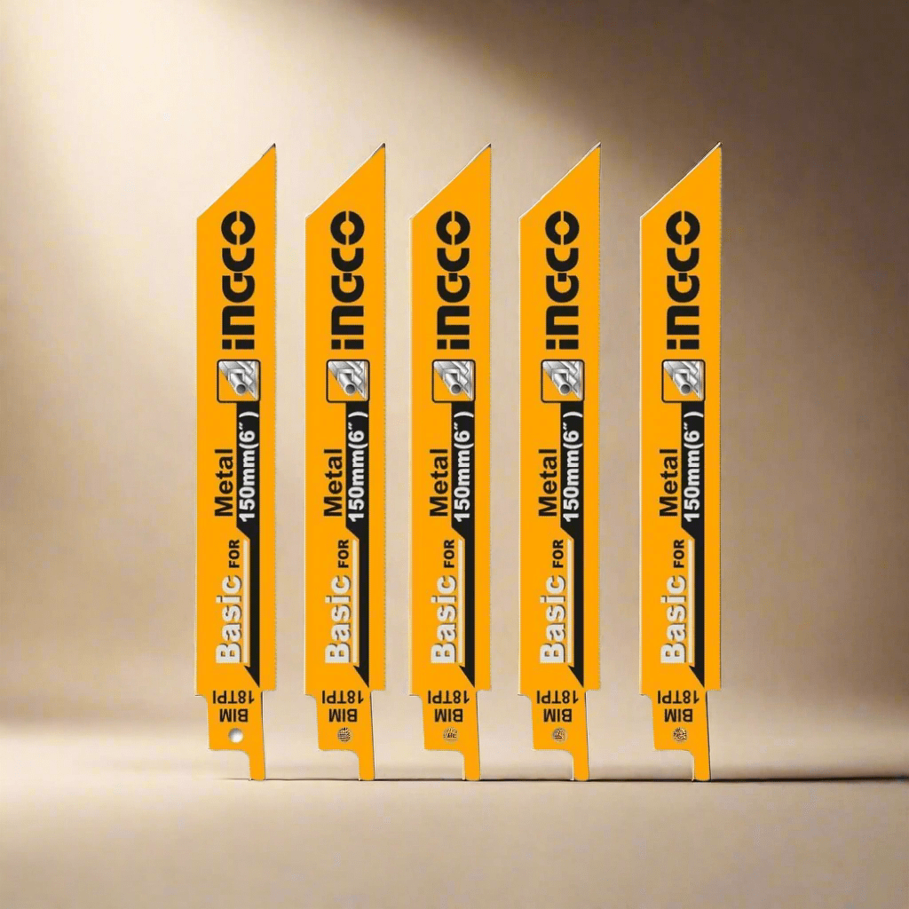 Ingco Saw Blades Ingco 5-Piece Reciprocating Saw Blade Set for Metal – RSB922EF