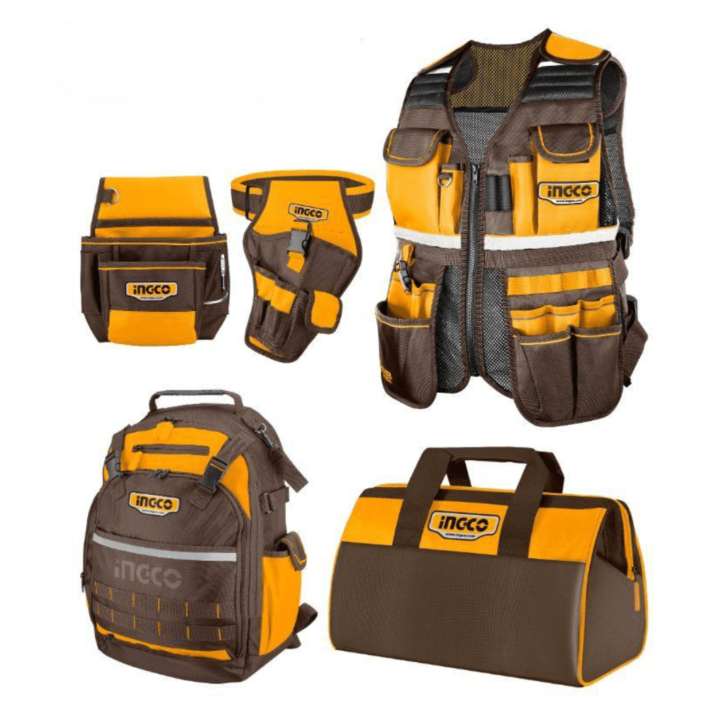 Ingco Tool Boxes Bags & Belts Ingco 5-Piece Tool Bag Set – COS23090