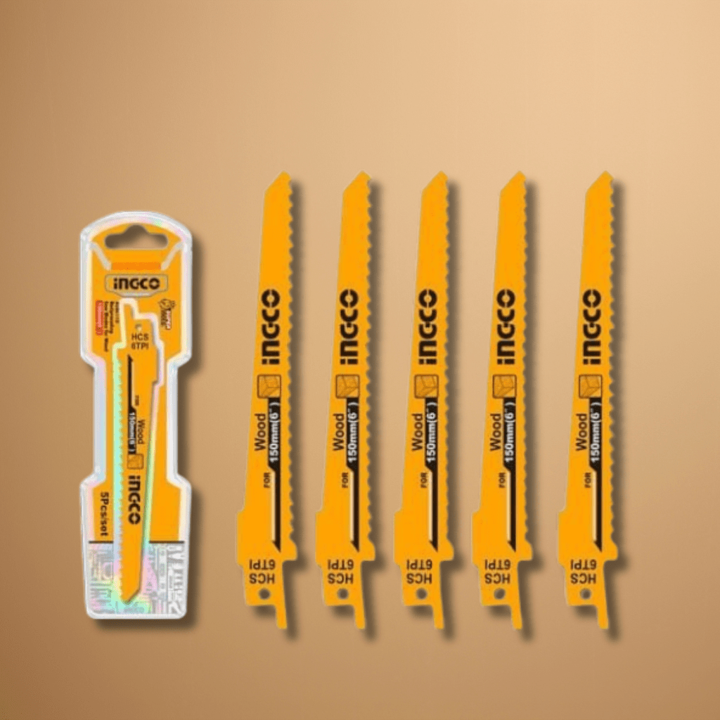Ingco Saw Blades Ingco 5 Pieces Reciprocating Saw Blade For Wood Set - RSB611D