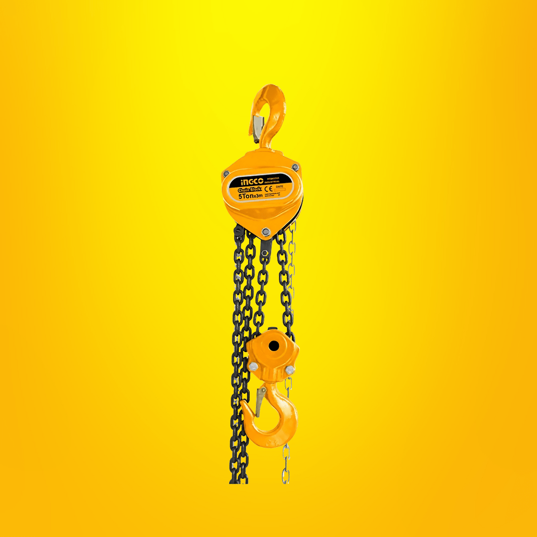 Ingco Hanging Tools Ingco 5 Ton x 3m Chain Block - HCBK0205