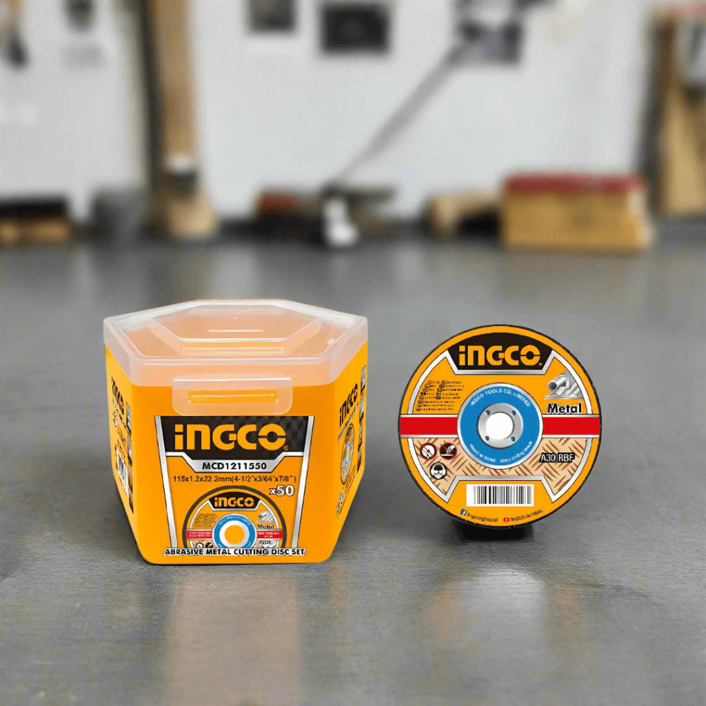 Ingco Grinding & Cutting Wheels Ingco 50-Piece Abrasive INOX Metal Cutting Disc 115mm x 1.2mm – MCD1211550