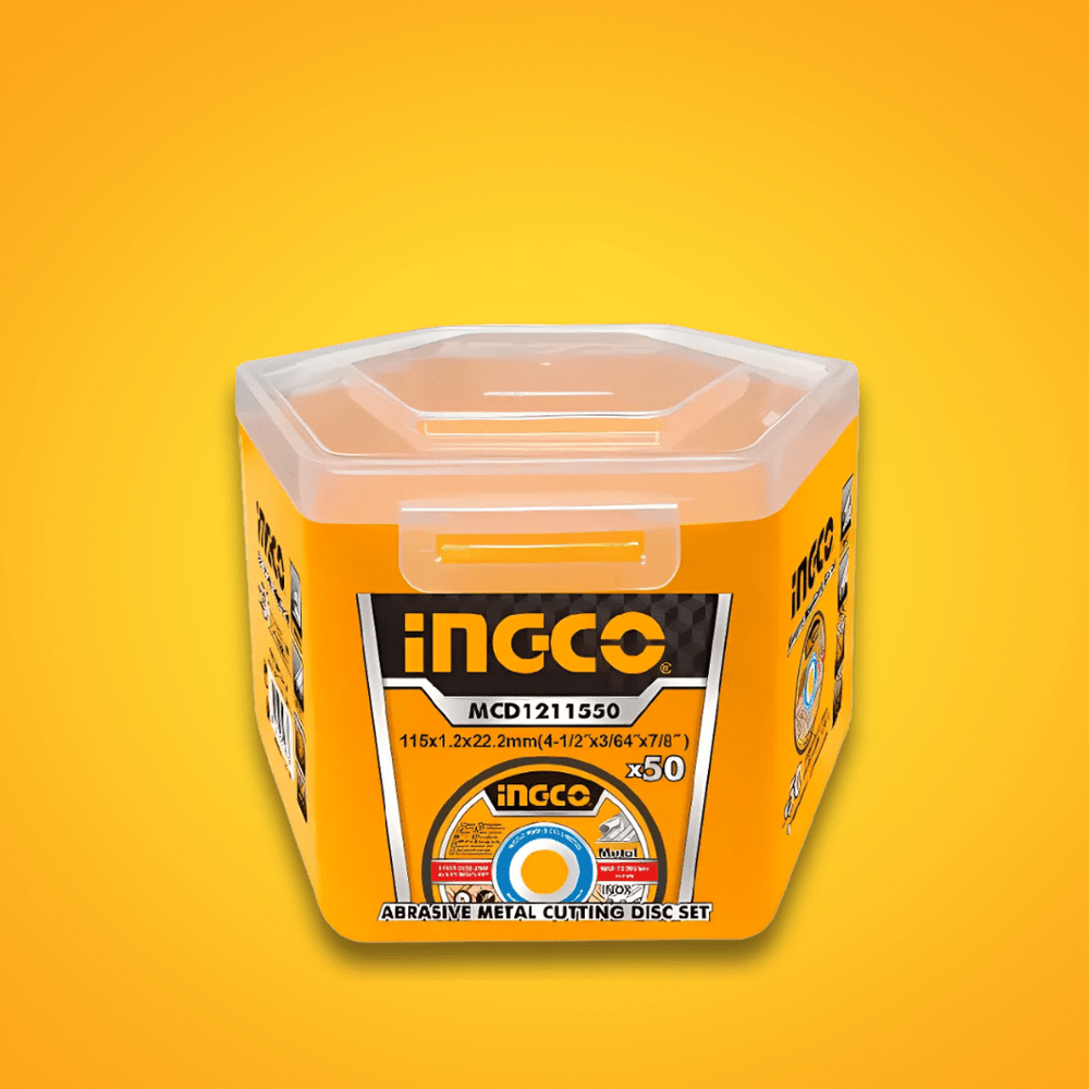 Ingco Grinding & Cutting Wheels Ingco 50-Piece Abrasive INOX Metal Cutting Disc 115mm x 1.2mm – MCD1211550