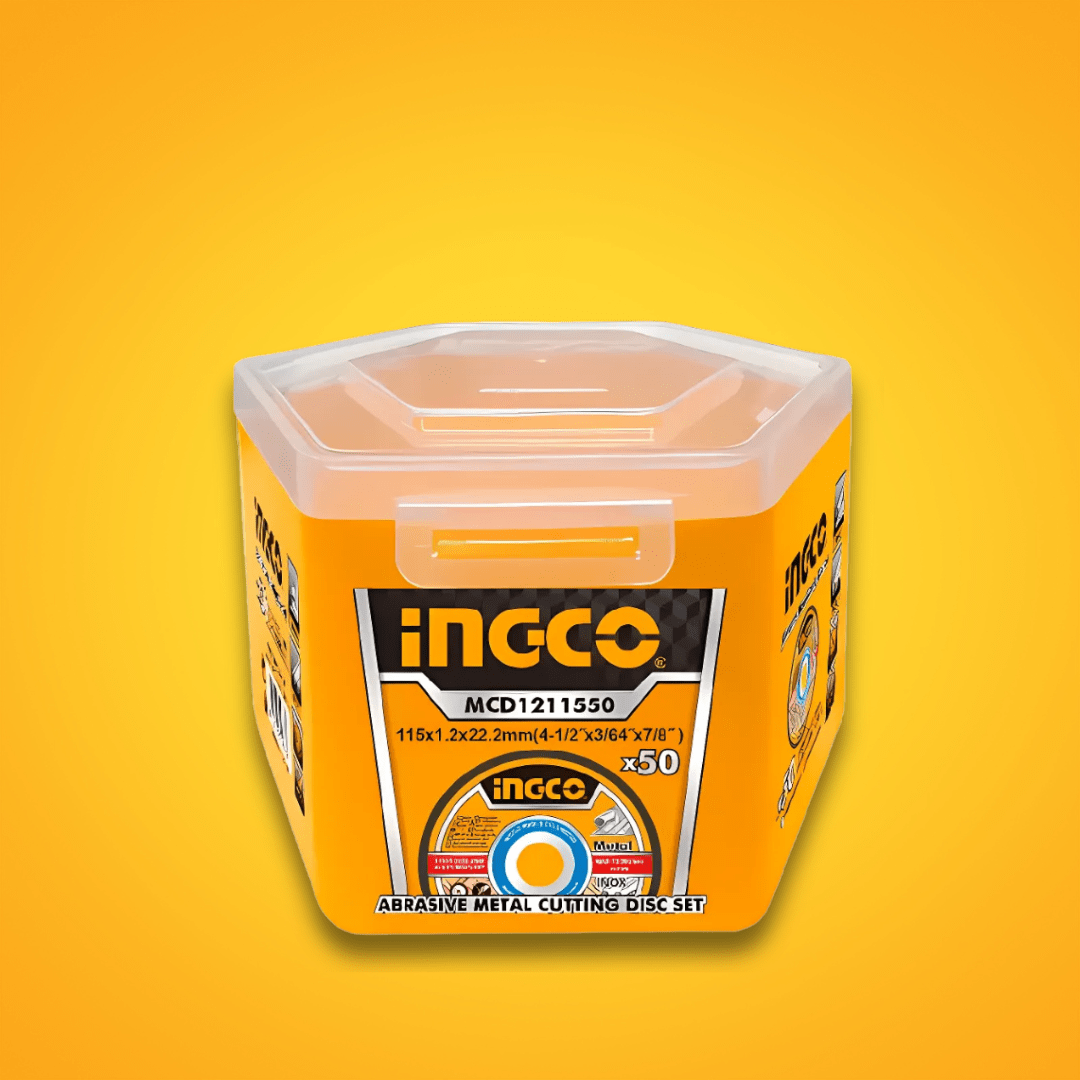 Ingco Grinding & Cutting Wheels Ingco 50-Piece Abrasive INOX Metal Cutting Disc 115mm x 1.2mm – MCD1211550