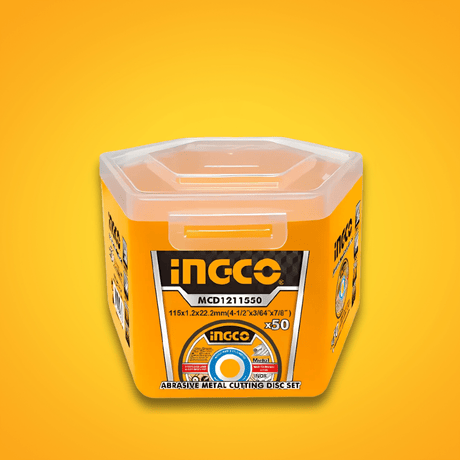 Ingco Grinding & Cutting Wheels Ingco 50-Piece Abrasive INOX Metal Cutting Disc 115mm x 1.2mm – MCD1211550