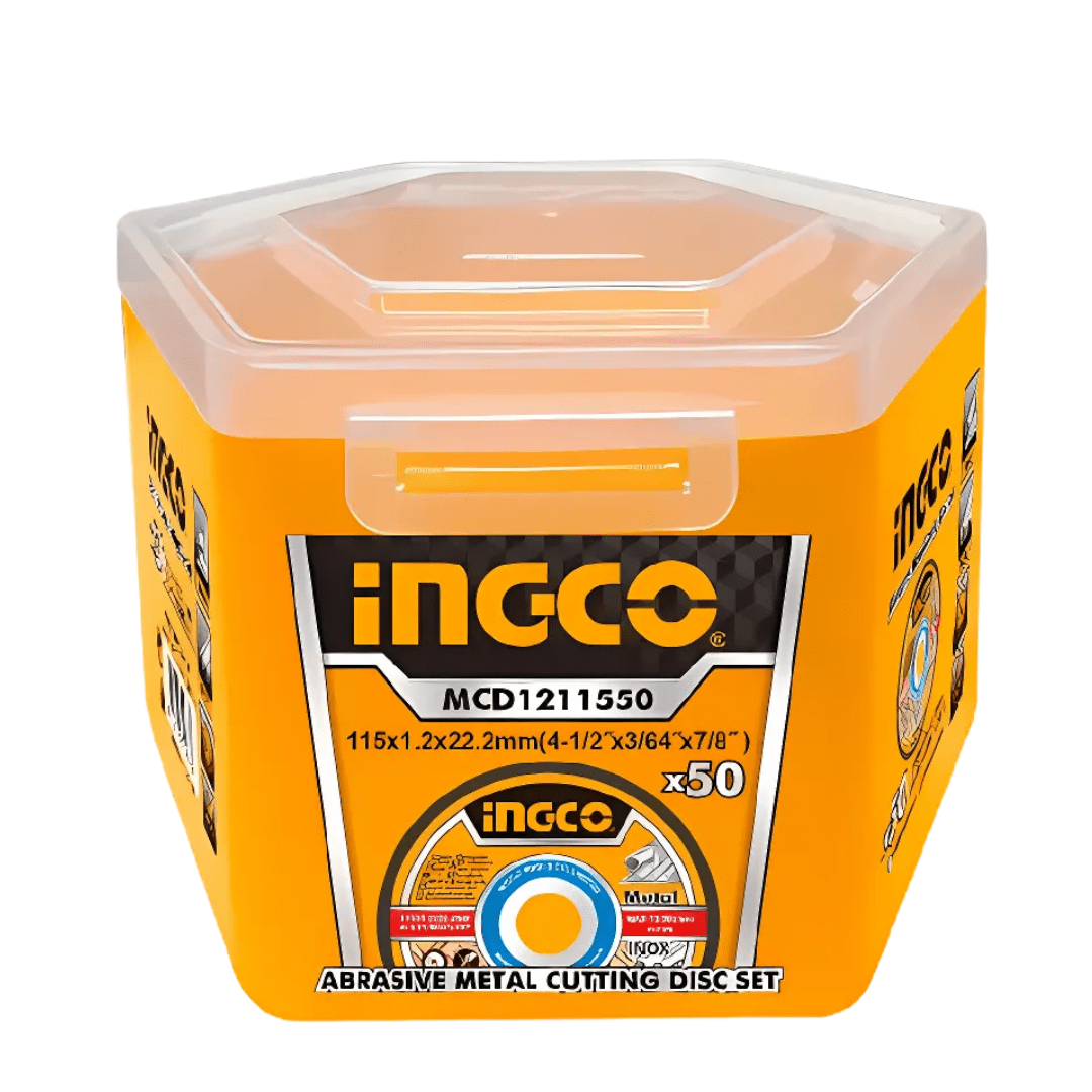 Ingco Grinding & Cutting Wheels Ingco 50-Piece Abrasive INOX Metal Cutting Disc 115mm x 1.2mm – MCD1211550