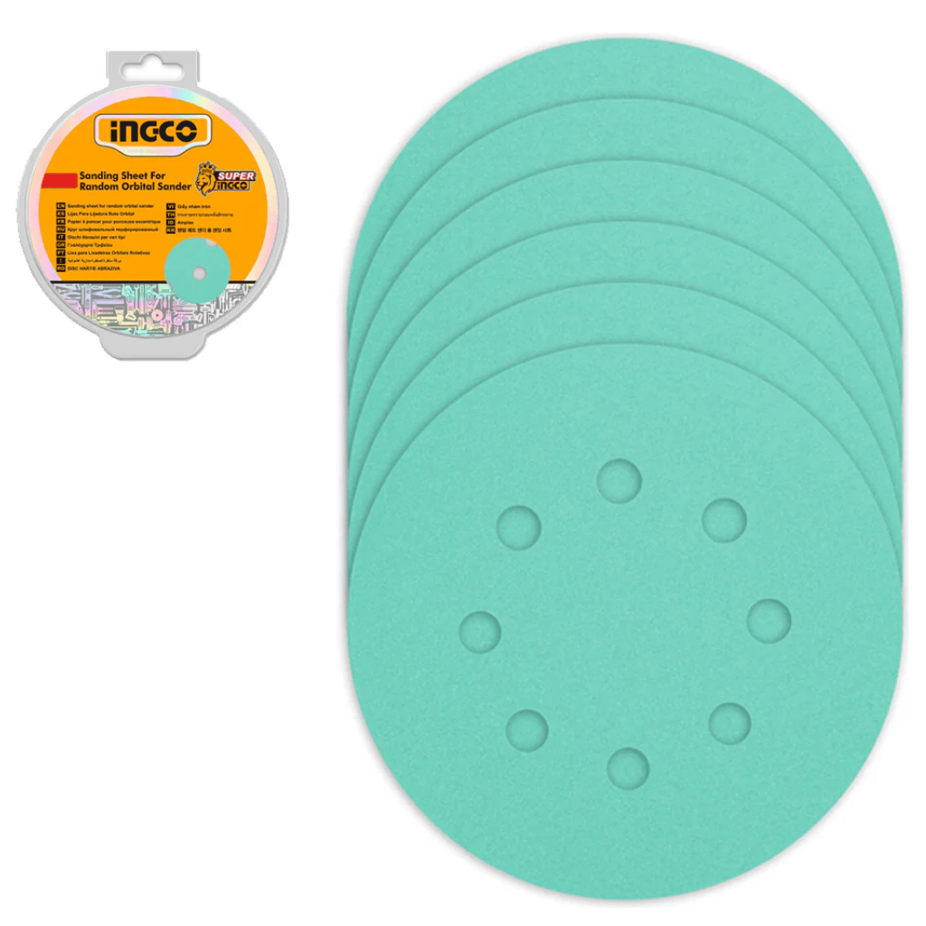 Ingco Sanding sheet Ingco 50-Piece Sanding Sheet Set For Random Orbit Sanders - AKRS125050
