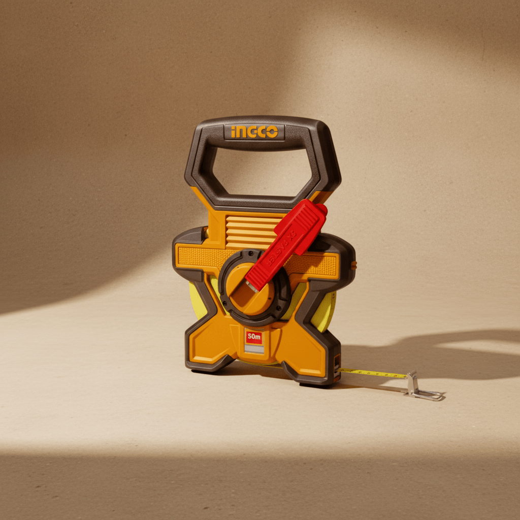 Ingco Tape Measure Ingco 50m x 12.5mm Steel Measuring Tape with Metric & Inch Measurement System - HSMT0850
