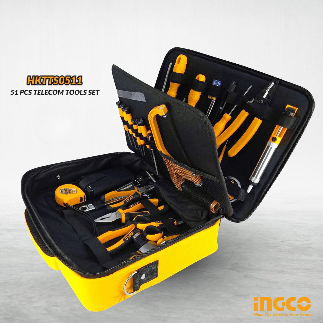 Ingco Tool Set Ingco 51 Pieces Telecom Tool Set - HKTTS0511