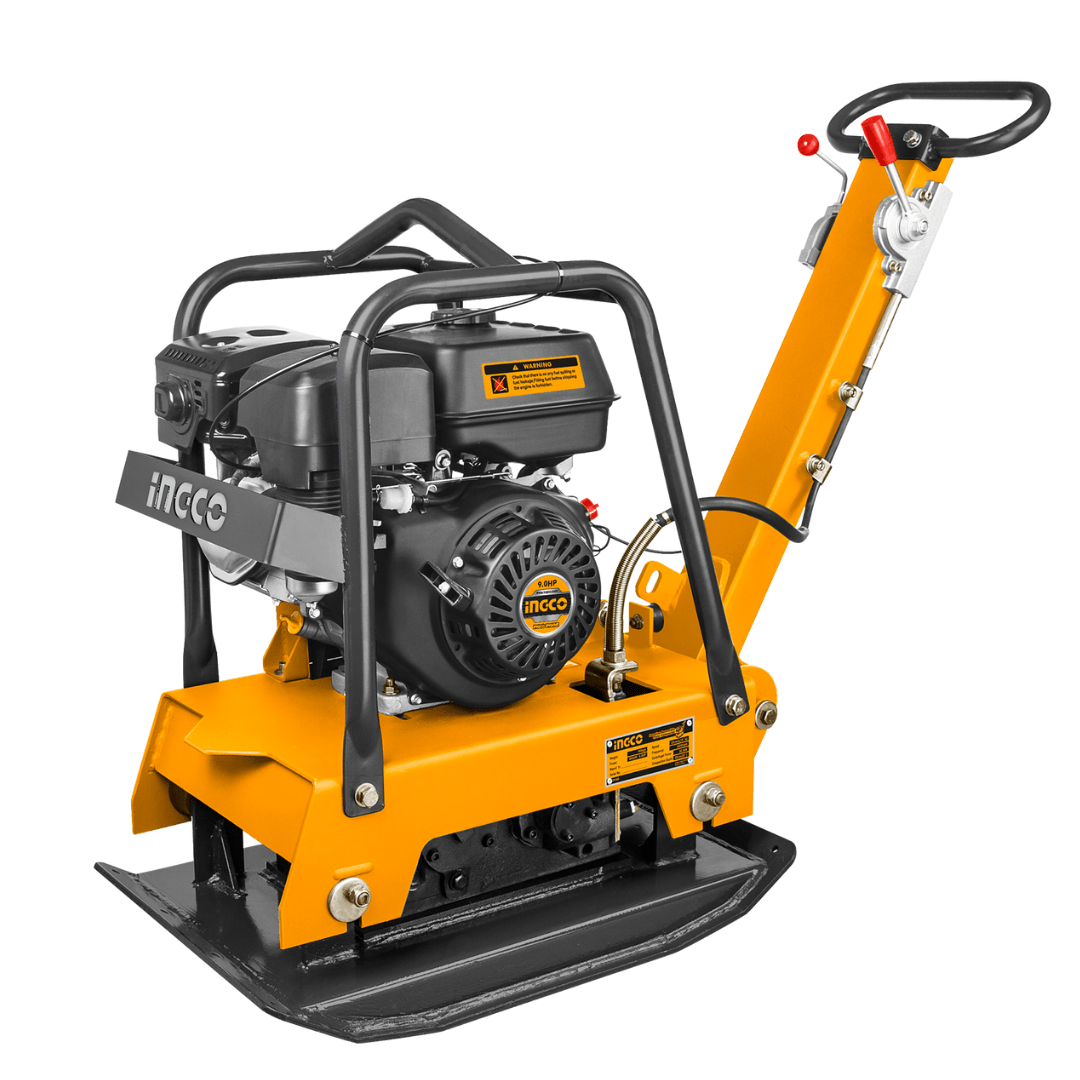 Ingco Construction Equipment Ingco 6.0KW (9.0HP) Gasoline Reversible Plate Compactor with 30.5kN Force – GCP160-2