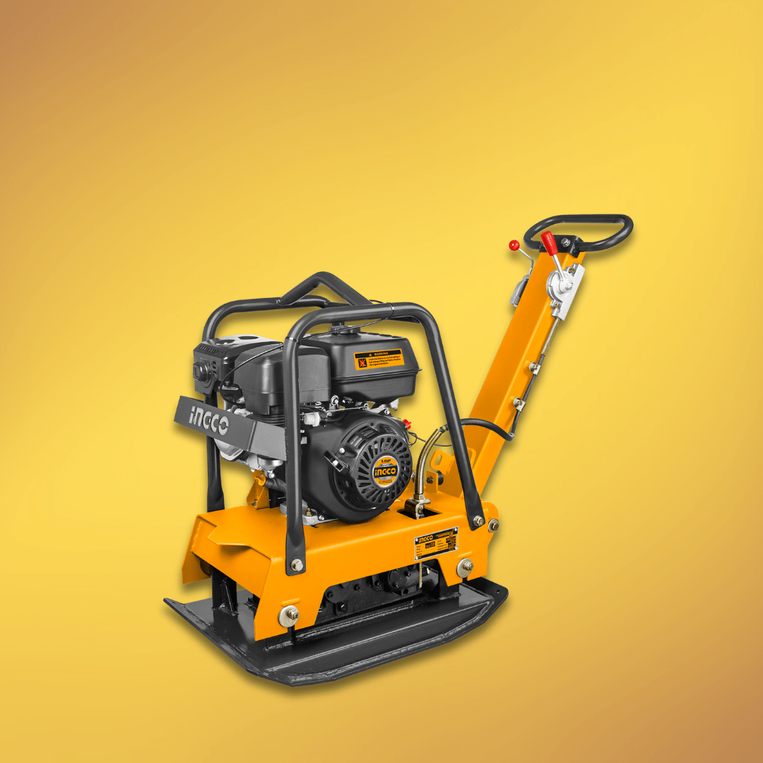 Ingco Construction Equipment Ingco 6.0KW (9.0HP) Gasoline Reversible Plate Compactor with 30.5kN Force – GCP160-2