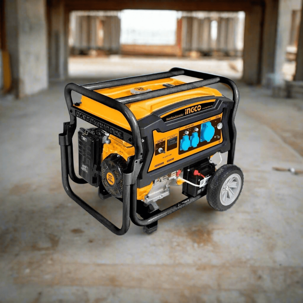 Ingco Generator Ingco 6.5KW Gasoline Generator with Electric & Recoil Start & 25L Fuel Tank - GE65006