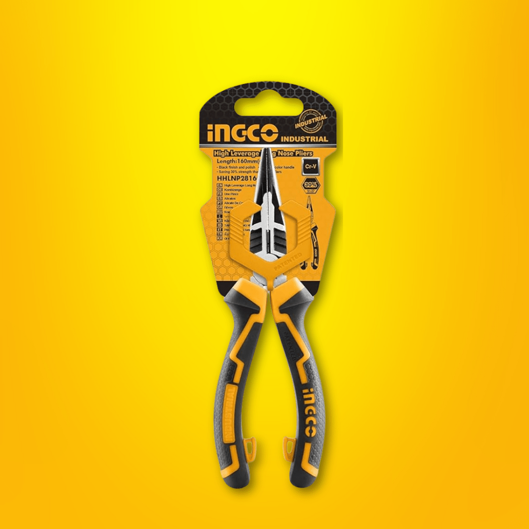 Ingco Pliers Ingco 6" High Leverage Pliers - Long Nose Plier - HHLNP28160
