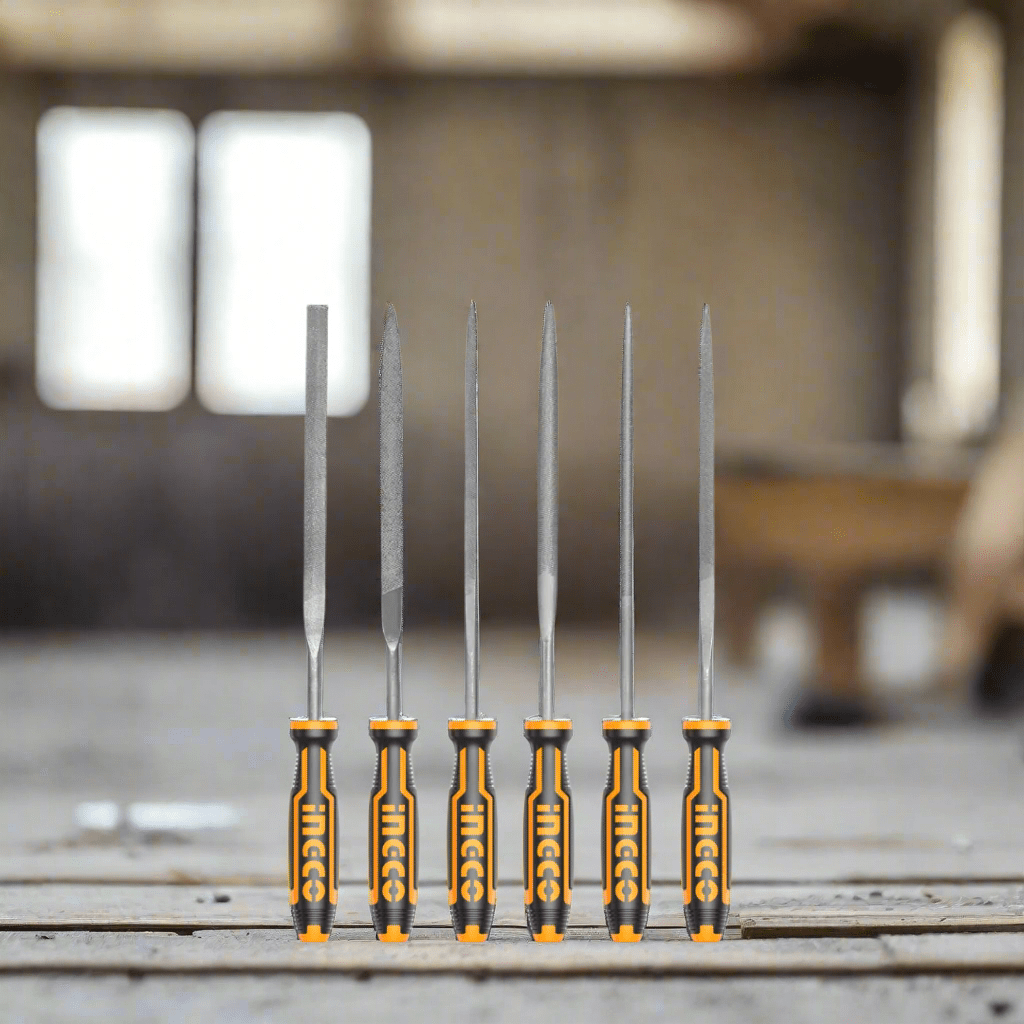 Ingco Chisels Files Planes & Punches Ingco 6-Pieces File Set - HKTF63