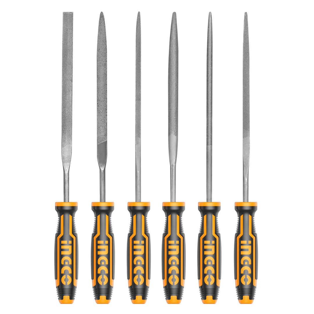 Ingco Chisels Files Planes & Punches Ingco 6-Pieces File Set - HKTF63