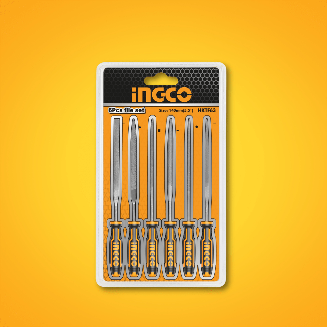 Ingco Chisels Files Planes & Punches Ingco 6-Pieces File Set - HKTF63