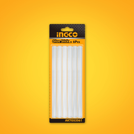 Ingco Glue Sticks Ingco 6-Pieces Glue Gun Stick 11.2mm x 20cm  - AKTGS2061