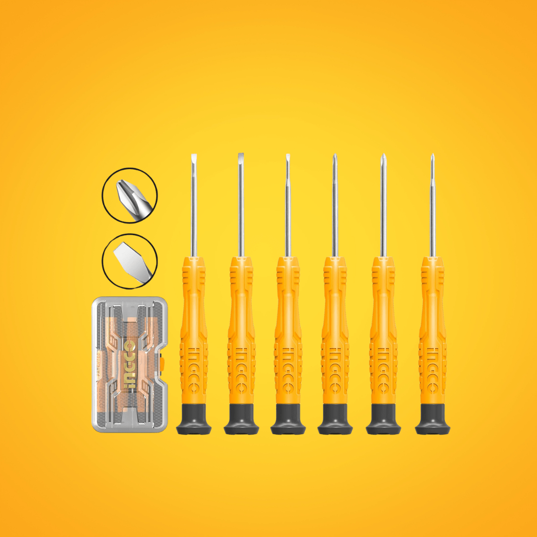 Ingco Screwdrivers Ingco 6-Pieces Precision Screwdriver Set - HKSD0618