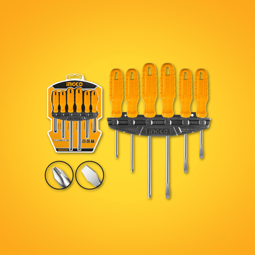 Ingco Screwdrivers Ingco 6 Pieces Screwdriver Set - HKSD0658