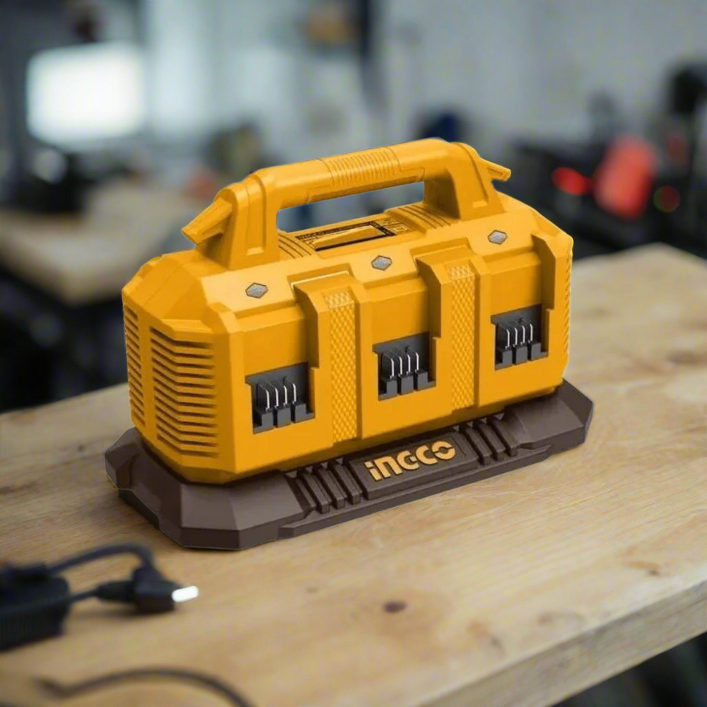 Ingco Batteries & Chargers Ingco 6-Port Lithium-Ion Battery Charger 20V 4.0Ah - FCLI2064