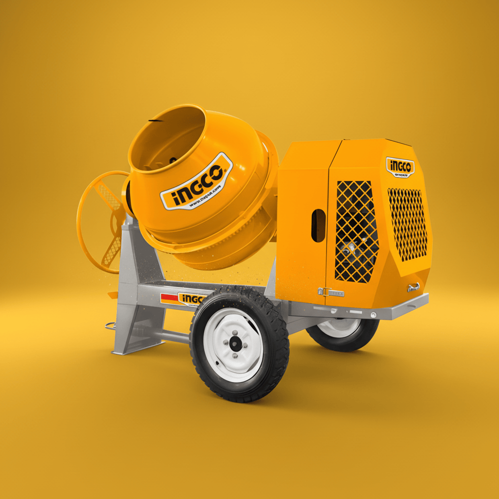 Ingco Construction Equipment Ingco 6HP Heavy-Duty Diesel Concrete Mixer - CM906-3