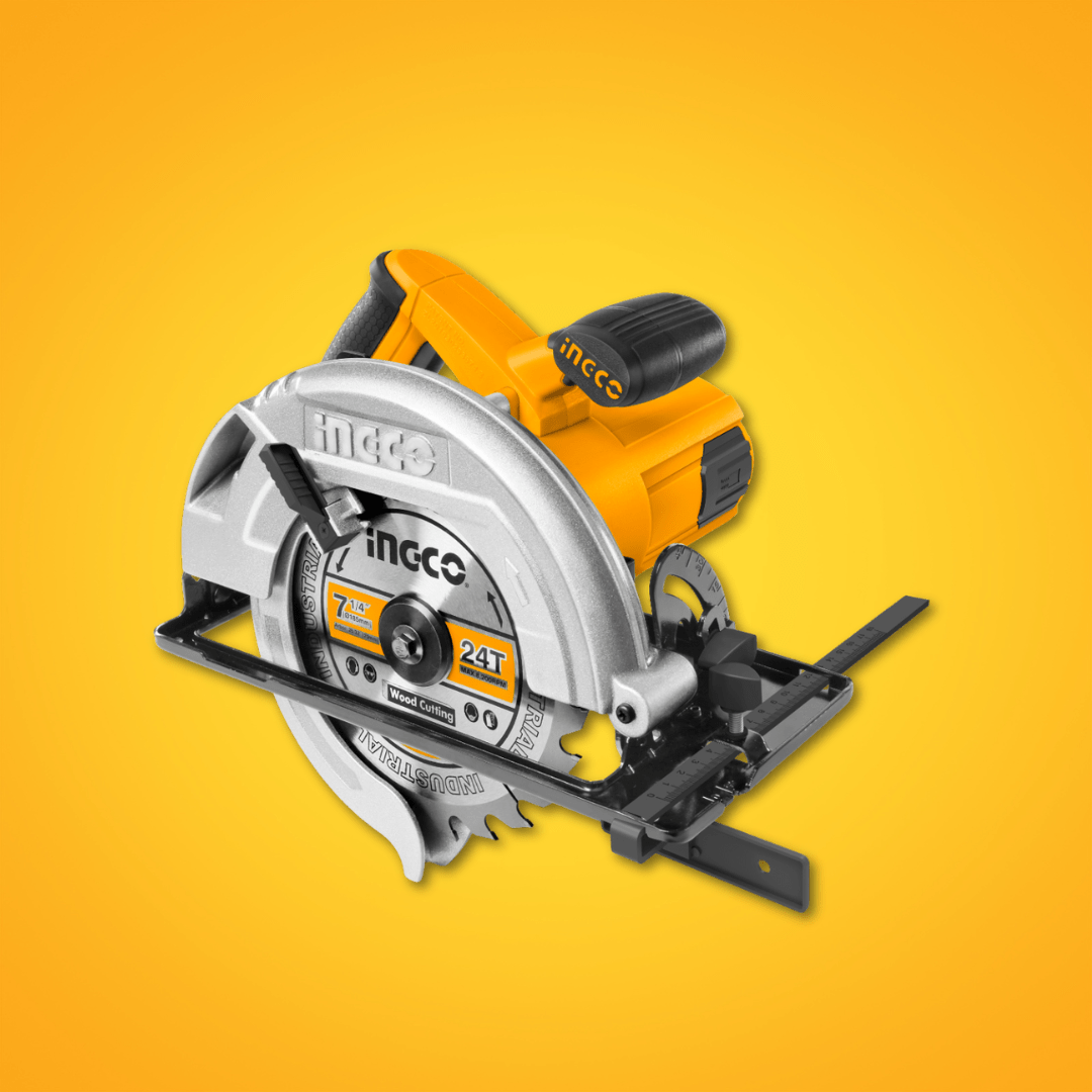 Ingco Circular Saw Ingco 7″ 185mm Circular Saw 1600W with Adjustable Cutting Depth & Bevel – CS18568