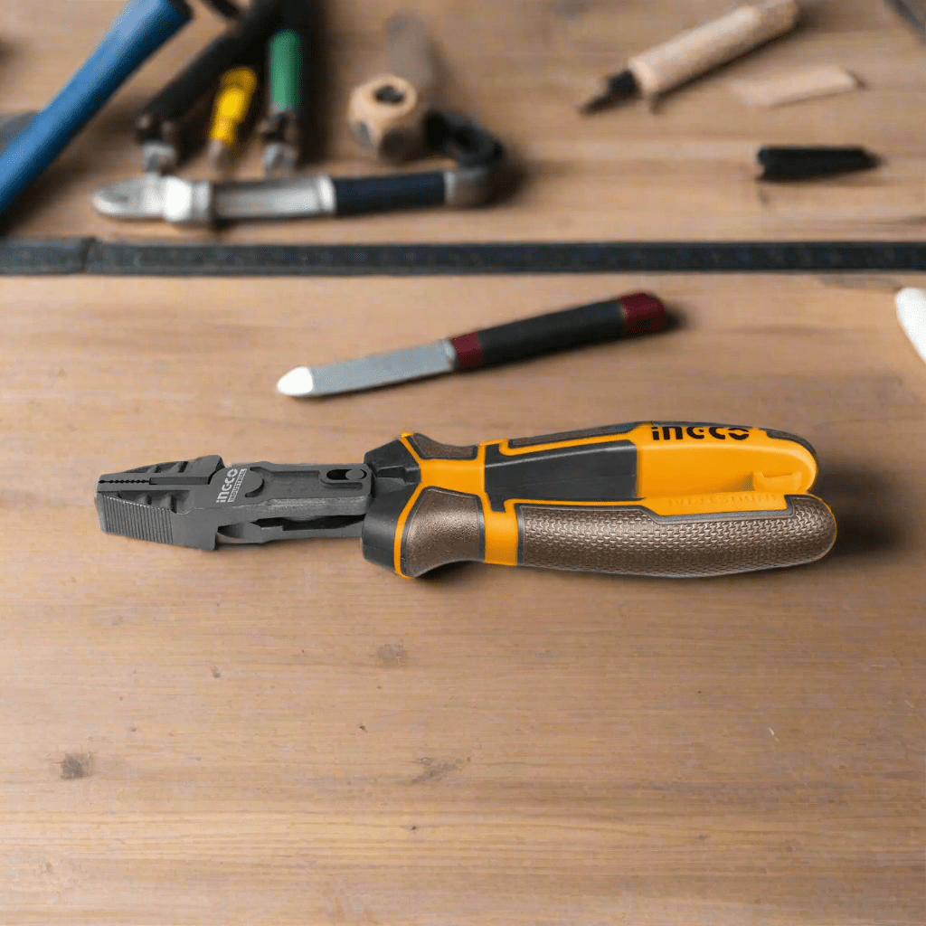 Ingco Pliers Ingco 7" Compound Action Combination Plier with TPR Handle – HCCP58180
