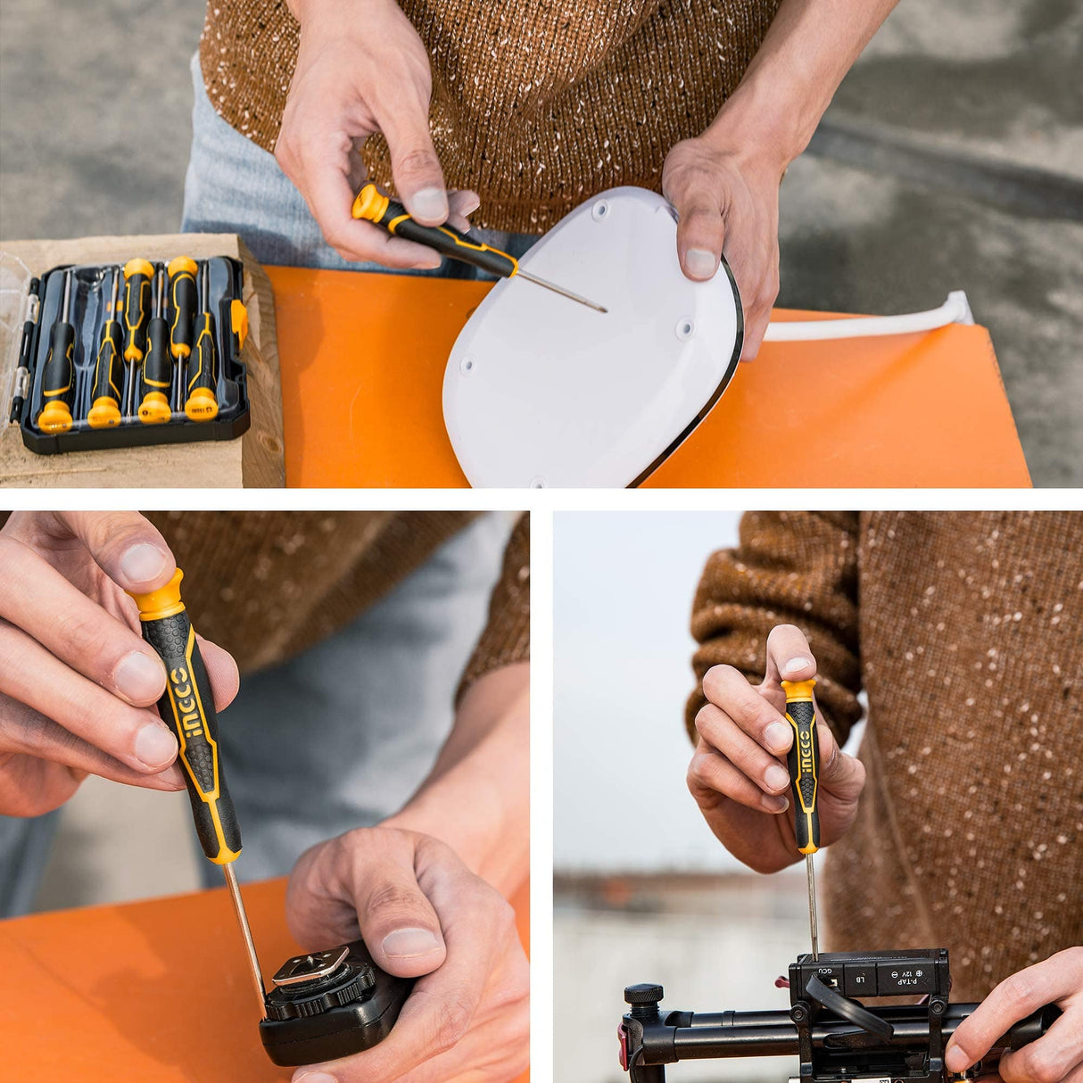 Ingco Screwdrivers Ingco 7-Piece Precision Screwdriver Set – HKSD0718