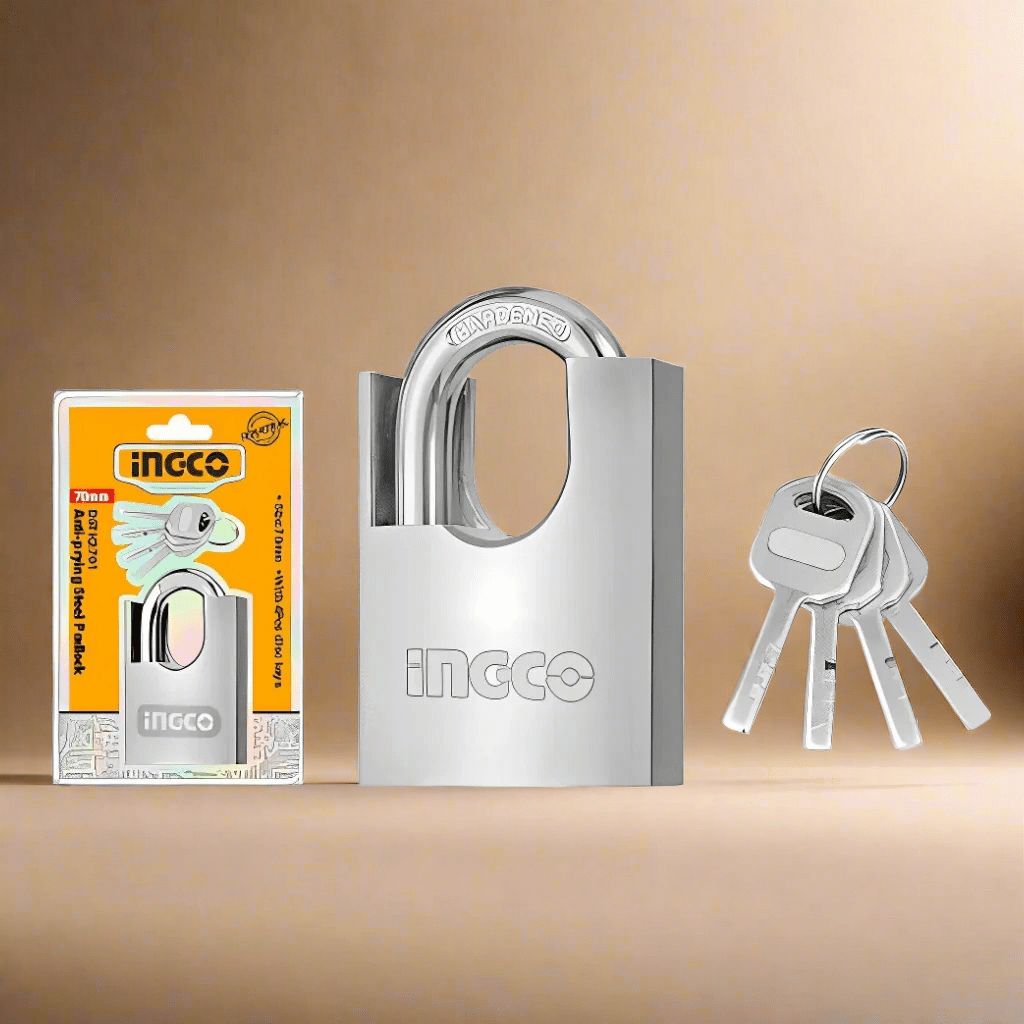 Ingco Padlocks & Accessories Ingco 70mm Anti-Prying Steel Padlock - DSTK2701