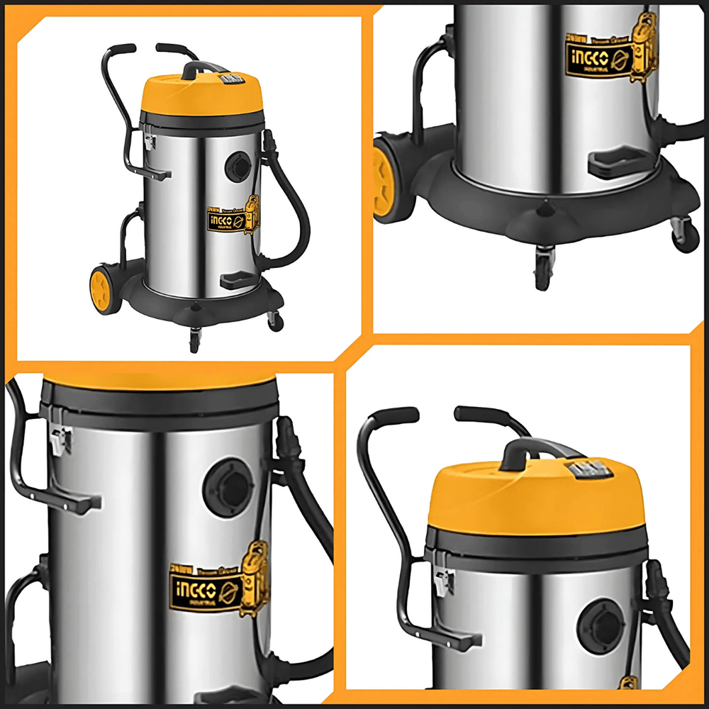 Ingco Steam & Vacuum Cleaner Ingco 75L Wet & Dry Industrial Vacuum Cleaner 2400W – VC24751