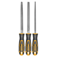 Ingco Chisels Files Planes & Punches Ingco 8" 3-Piece Steel File Set – HKTFS1308