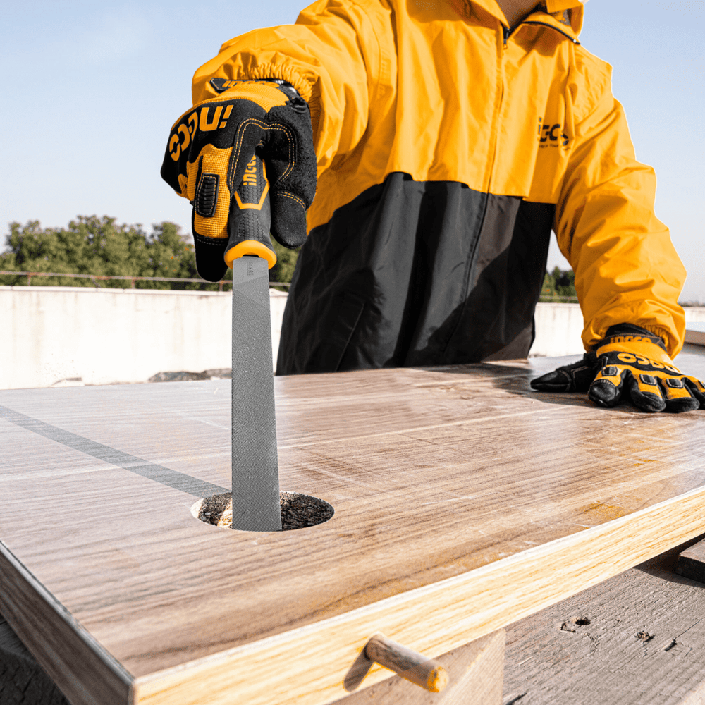 Ingco Chisels Files Planes & Punches Ingco 8" 3-Piece Steel File Set – HKTFS1308