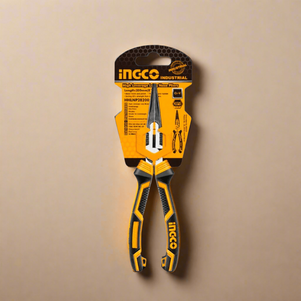 Ingco Pliers Ingco 8" High Leverage Long Nose Plier – HHLNP28200