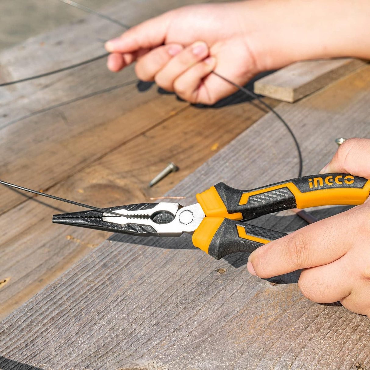 Ingco Pliers Ingco 8" High Leverage Long Nose Plier – HHLNP28200