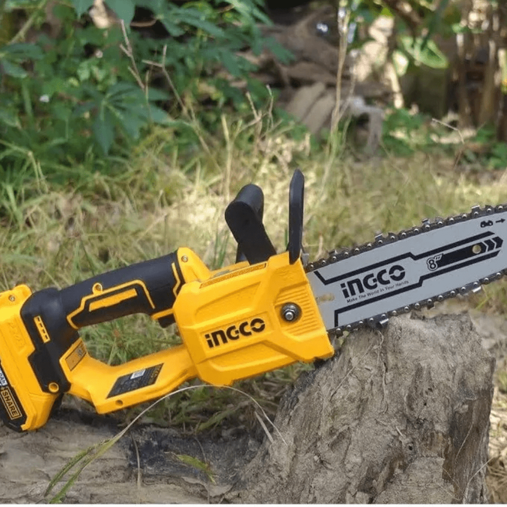 Ingco Chainsaw Ingco 8" Lithium-Ion Cordless Chain Saw with 20V 2.0Ah & Charger - CGSLI20851