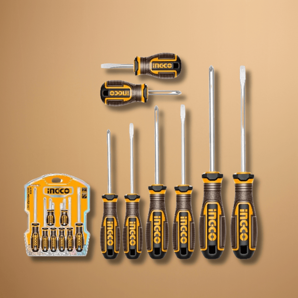 Ingco Screwdrivers Ingco 8-Piece Screwdriver Set – HKSDS0828