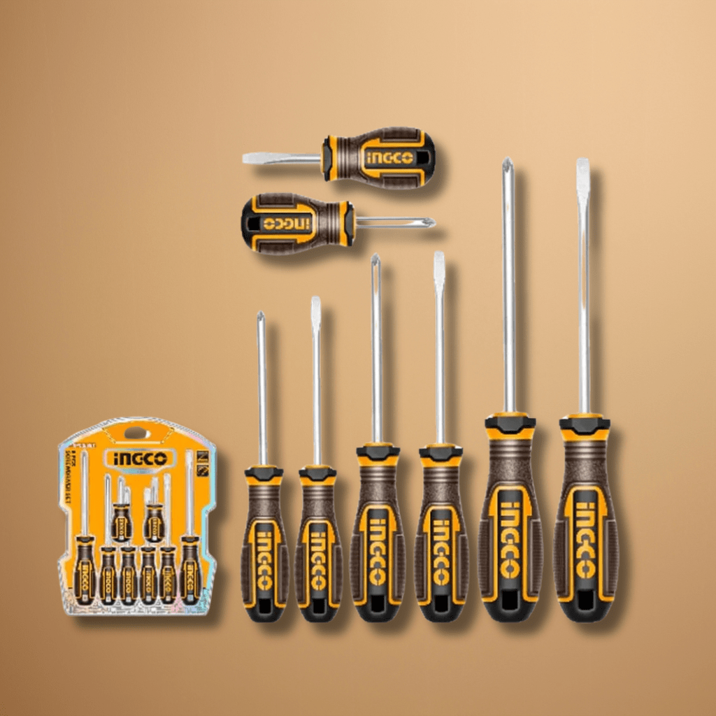Ingco Screwdrivers Ingco 8-Piece Screwdriver Set – HKSDS0828