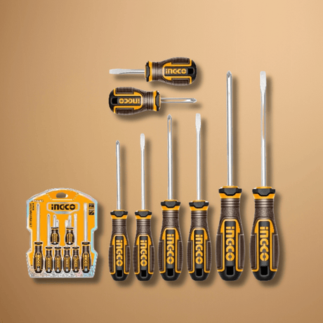 Ingco Screwdrivers Ingco 8-Piece Screwdriver Set – HKSDS0828