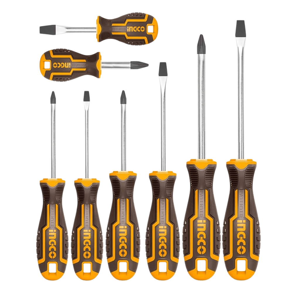 Ingco Screwdrivers Ingco 8-Piece Screwdriver Set – HKSDS0828