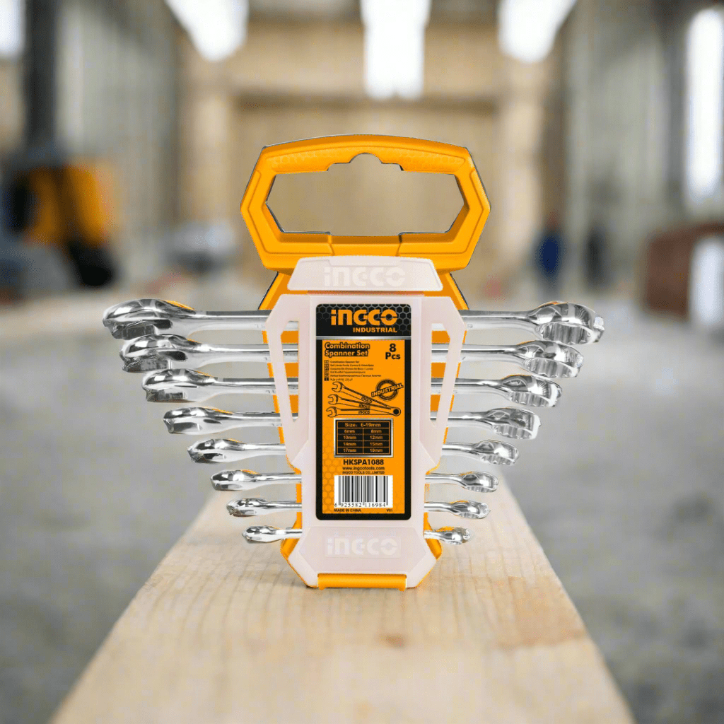 Ingco Wrenches Ingco 8-Pieces Combination Spanner Set 6-19mm - HKSPA1088