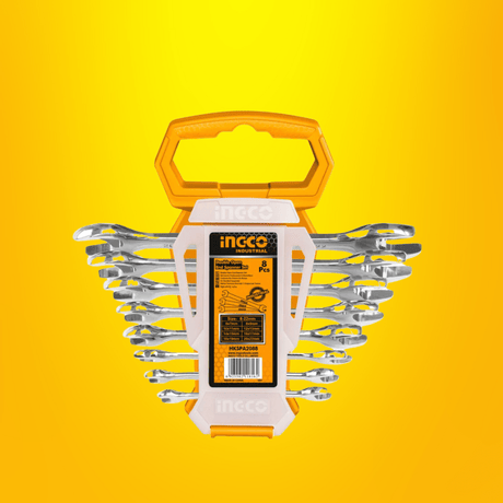 Ingco Wrenches Ingco 8-Pieces Insulated Open End Spanner Set - HKSPA2088