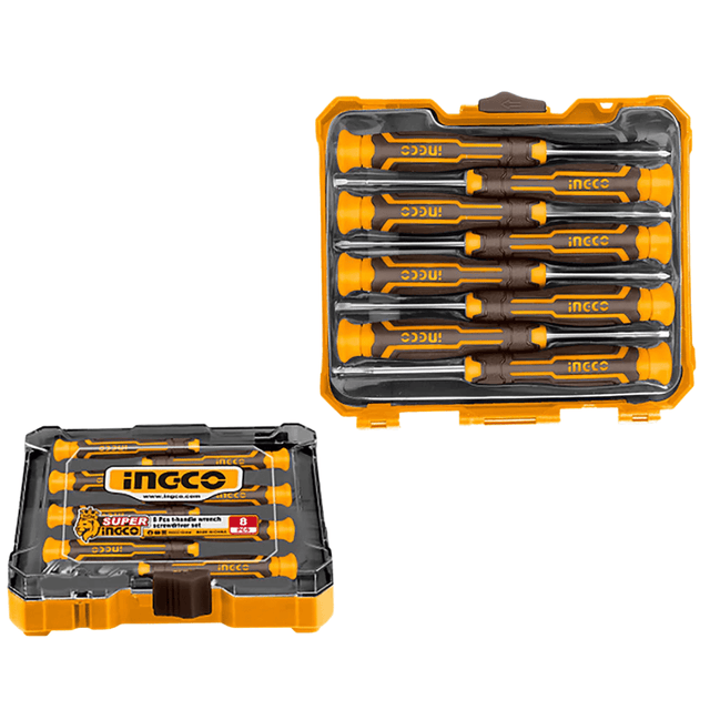 Ingco Screwdrivers Ingco 8 Pieces Precision Screwdriver Set - HKSD0818