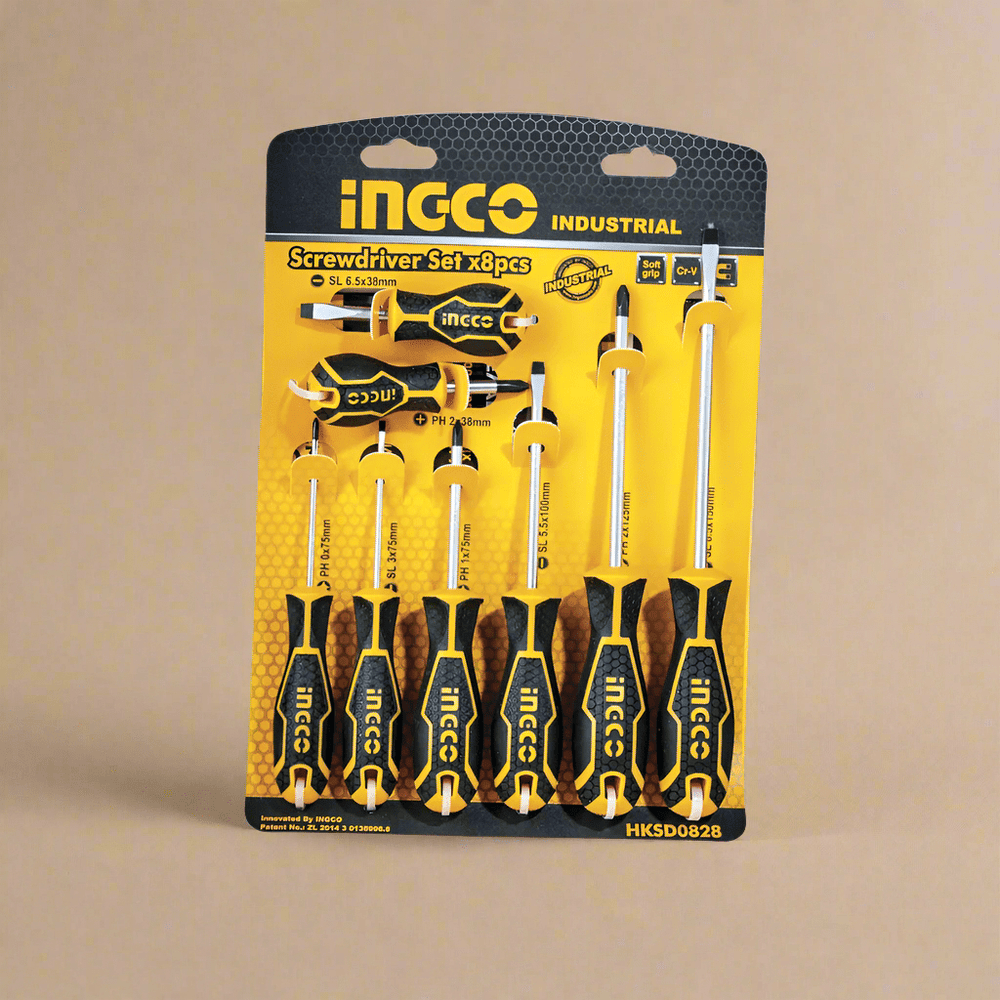 Ingco Screwdrivers Ingco 8 Pieces Screwdriver Set - HKSD0828