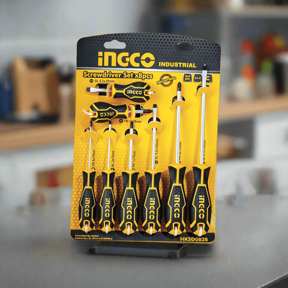 Ingco Screwdrivers Ingco 8 Pieces Screwdriver Set - HKSD0828