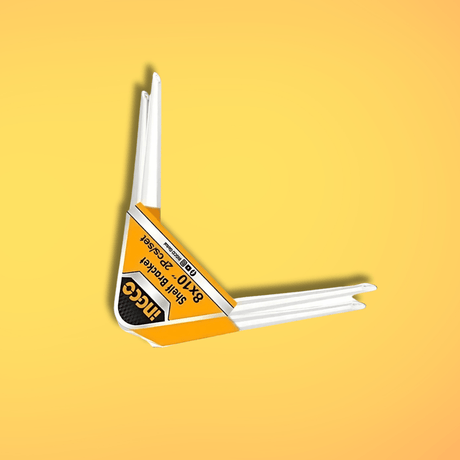 Ingco Brackets & Braces Ingco 8"x10" Shelf Bracket Set with 25kg Load Capacity – HSB10810