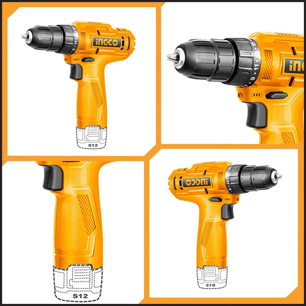 Ingco Tool Set Ingco 89 Pieces Tools Set with 12V Cordless Drill - HKTHP10891