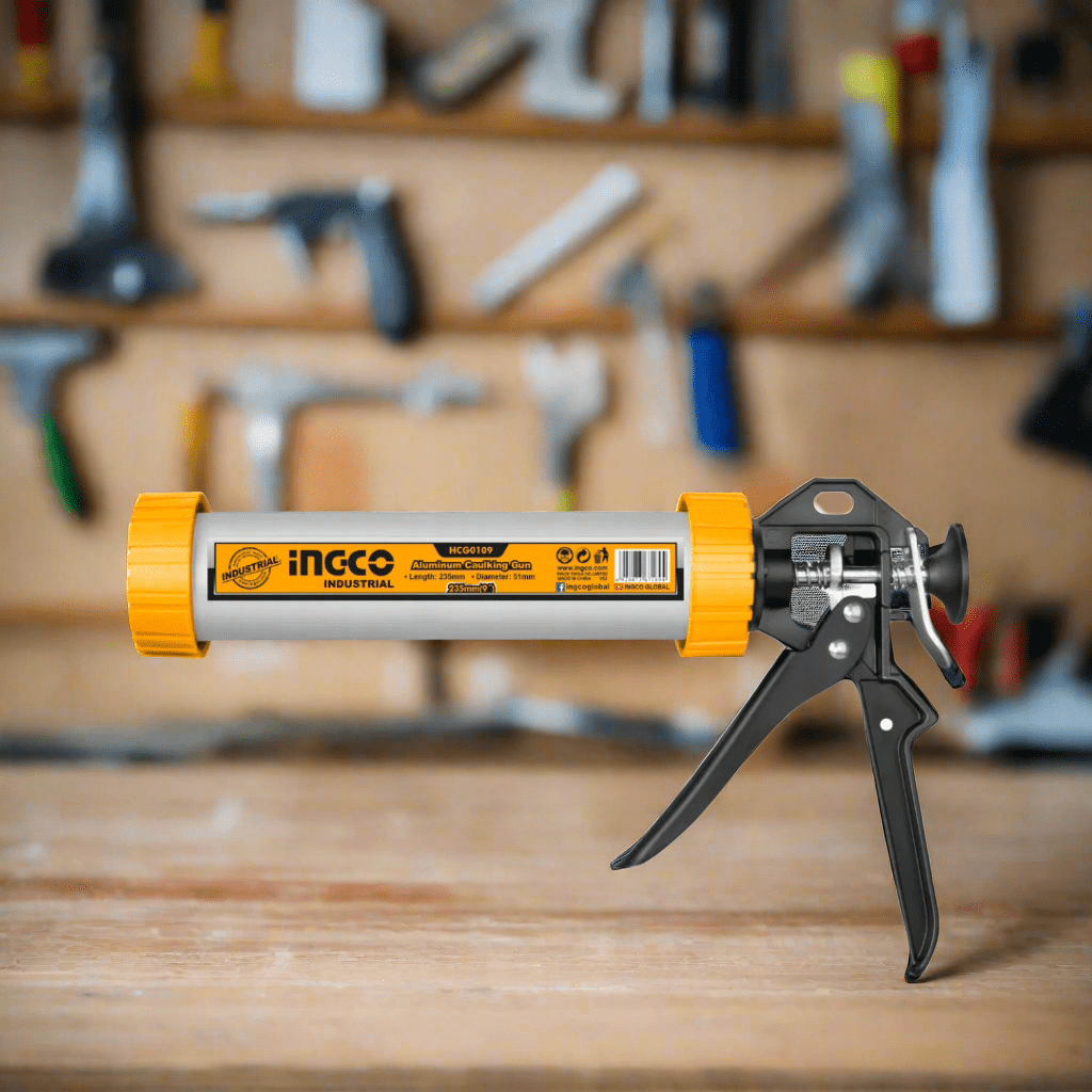 Ingco Caulking Gun Ingco 9" Aluminium Caulking Gun with Plastic Adaptor - HCG0109