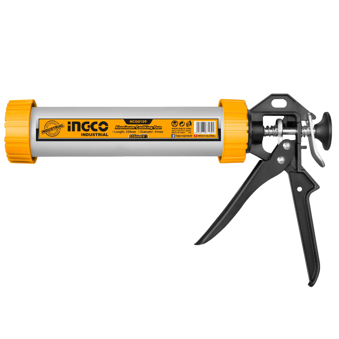 Ingco Caulking Gun Ingco 9" Aluminium Caulking Gun with Plastic Adaptor - HCG0109