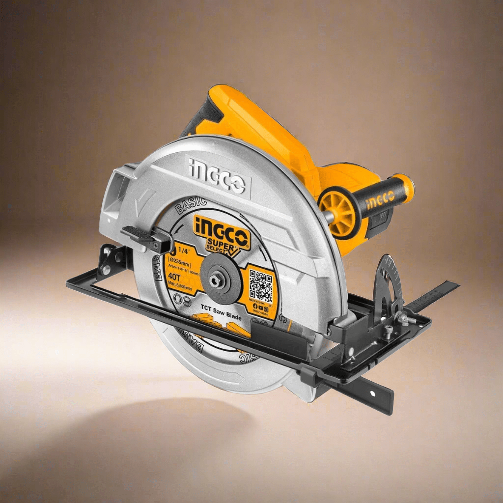 Ingco Circular Saw Ingco 9" Circular Saw 2200W with Adjustable Cutting Depth & Bevel – CS23522
