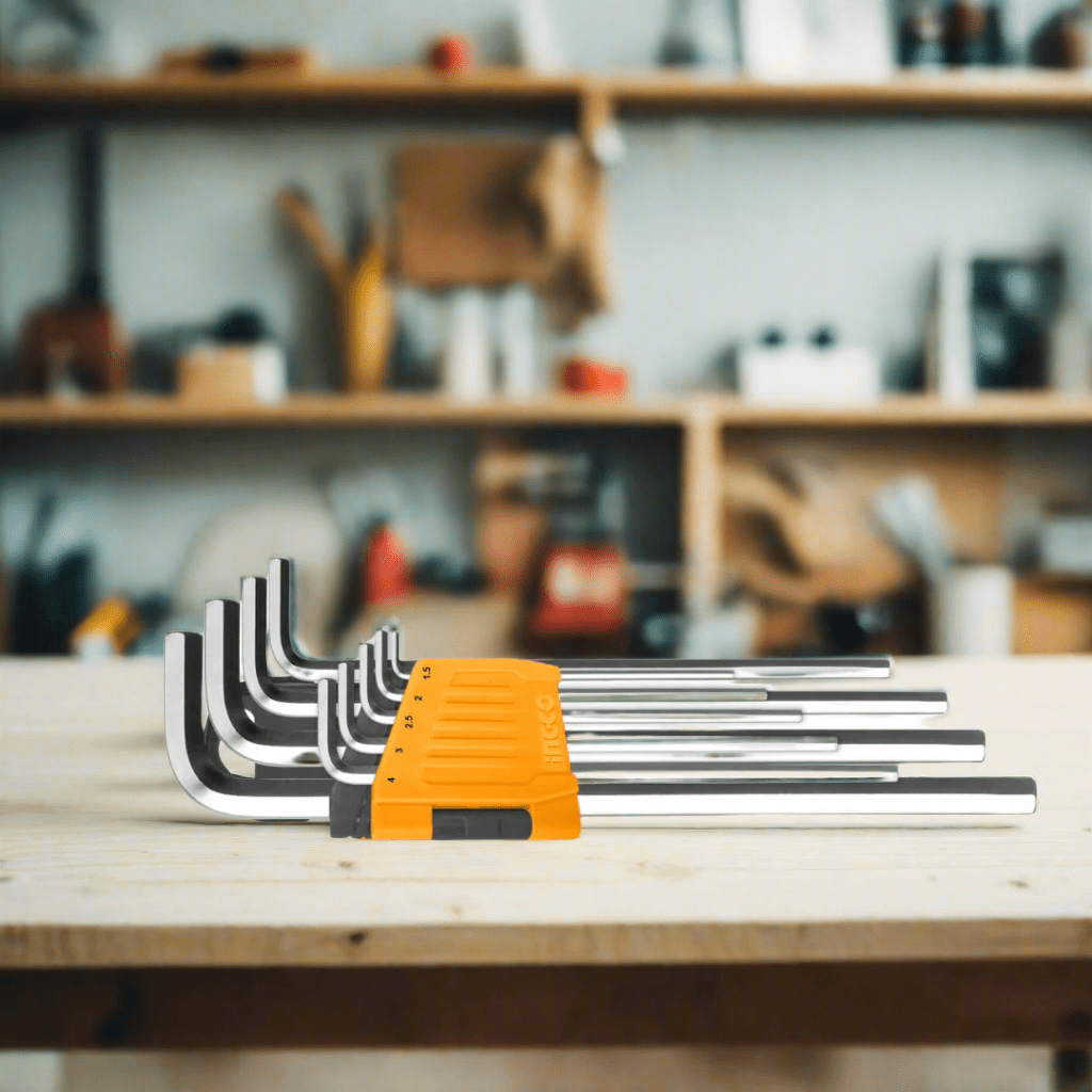 Ingco Sockets & Hex Keys Ingco 9-Piece Extra Long Arm Hex Key Set – HHK11092