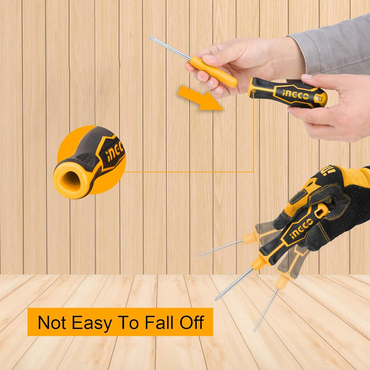 Ingco Screwdrivers Ingco 9-Piece Interchangeable Screwdriver Set – AKISD0901